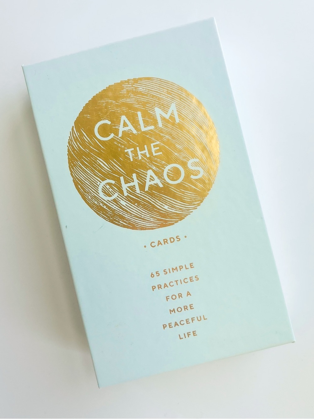 Calm the Chaos Cards Mindfulness Deck Self Care Mantras 65 Card Set Gift